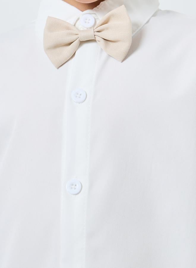 Styli Boys Shirt with Shirt and Pants with Bow Set - Image 3